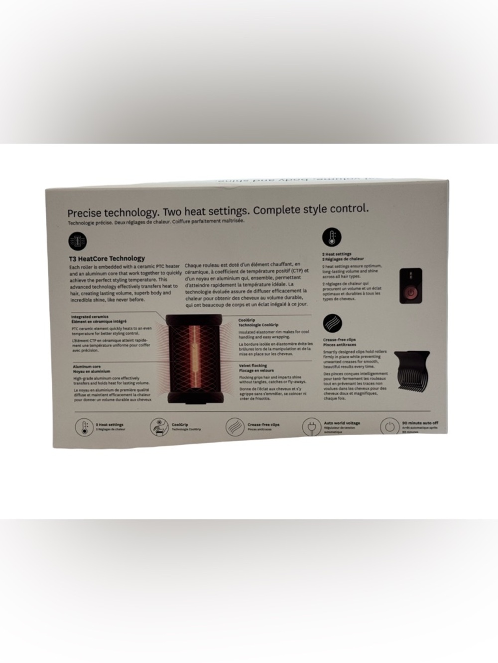 T3 Hot Roller Ceramic Barrel Set - Black and Copper - Picture 2 of 5